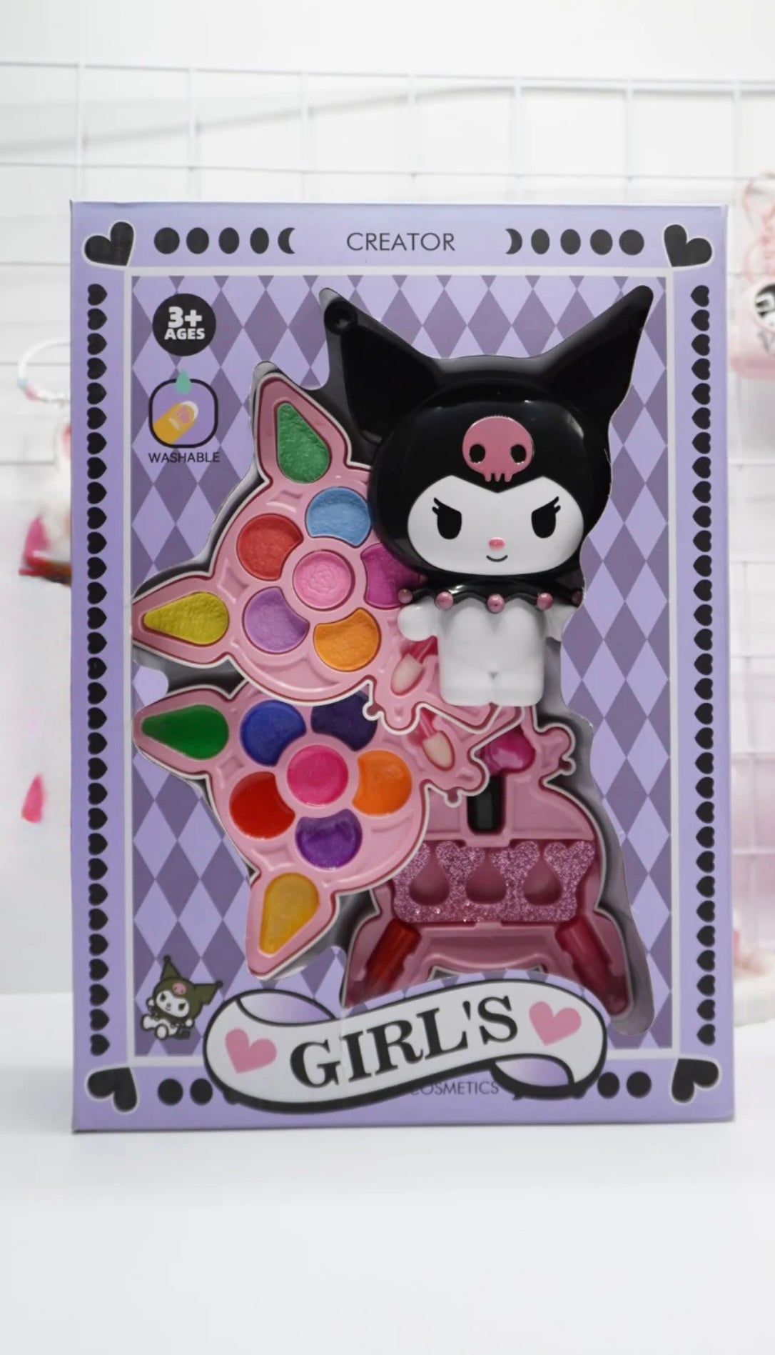 Cute Kuromi Style Makeup Kit