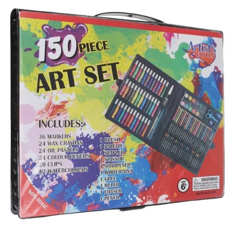 Colouring Kit, 150 Pcs Colour Box Set, Kids Colouring Kit, Multifunctional Colour Box,colour kit for kids,colours for kids