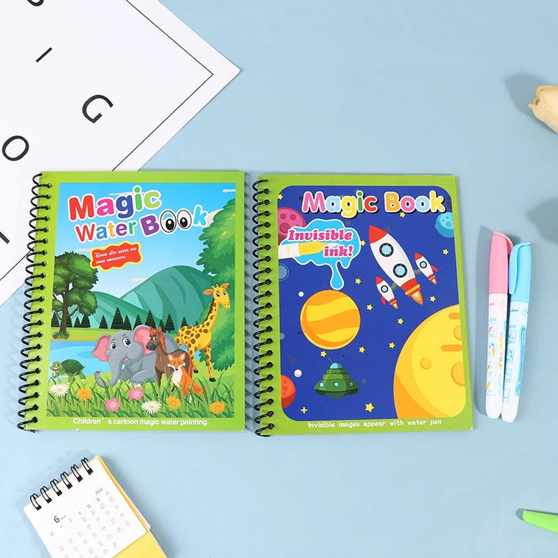 Magic Reusable Water Coloring Activity Book