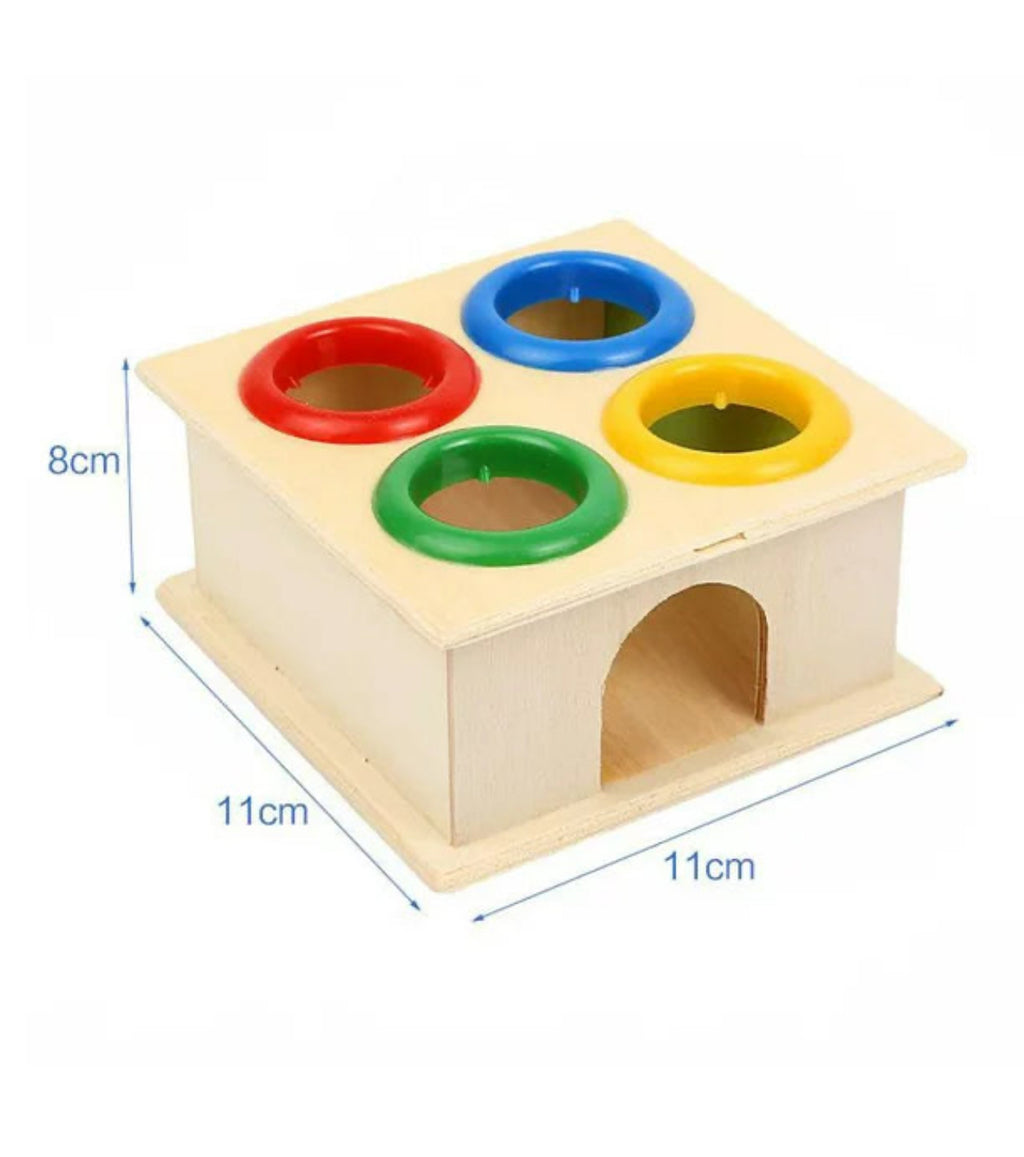 Wooden Hammer Pound The Ball Knock Game