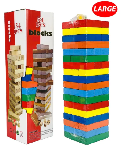 Jenga Blocks - Jenga Game Large Size 54 pc