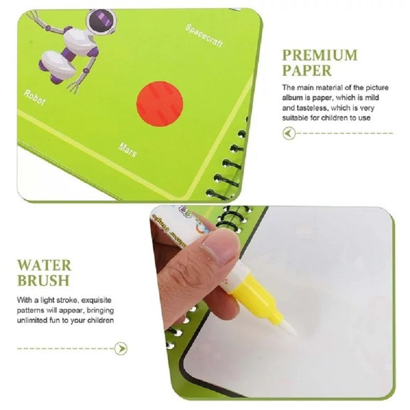 Magic Reusable Water Coloring Activity Book