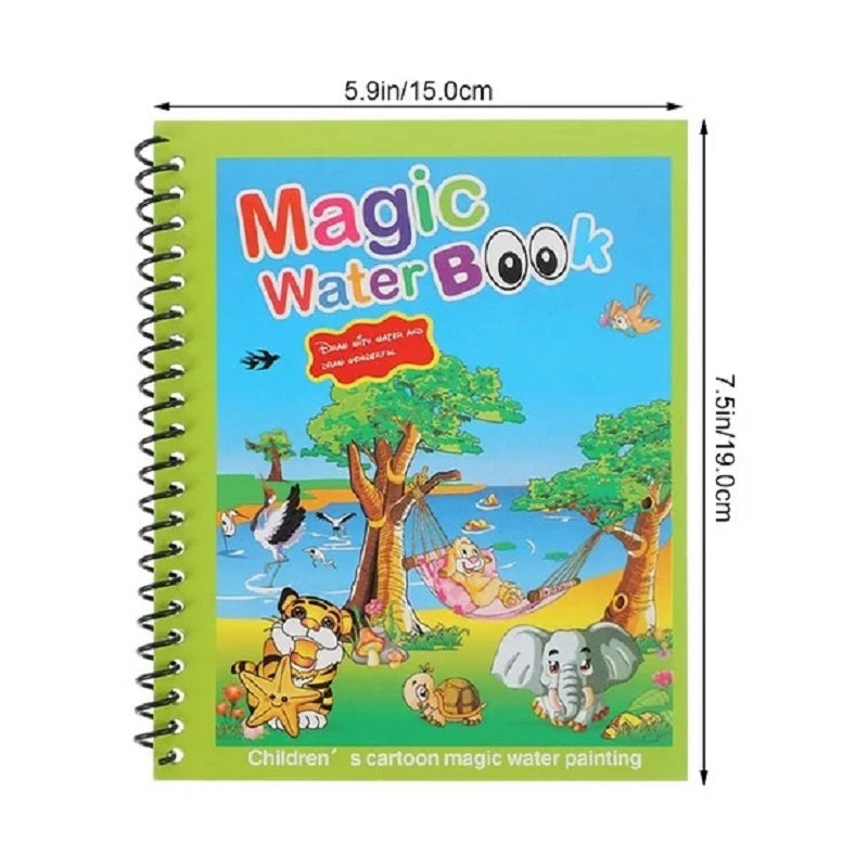 Magic Reusable Water Coloring Activity Book