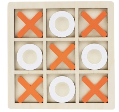 XO Board Game Toy Wooden Xo Board Game Fun Two-player Battle for Kids