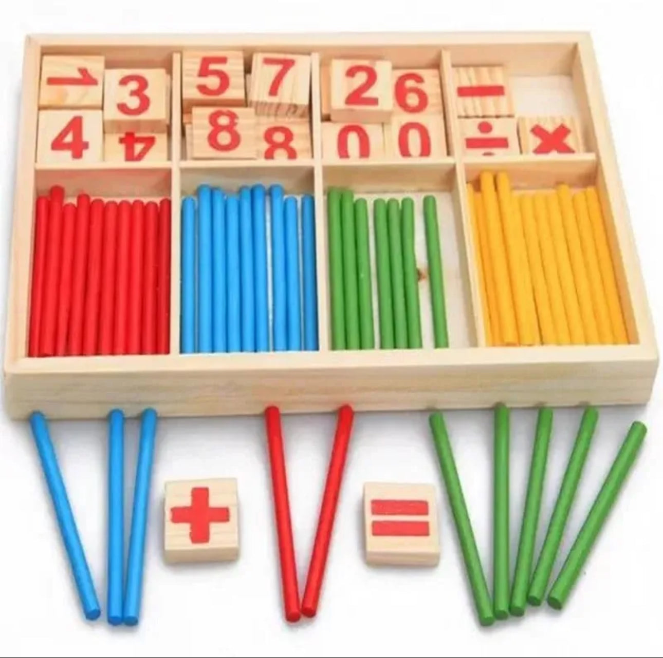 Mathematical Intelligence Stick - Counting Toys For Kids - Wooden Toys