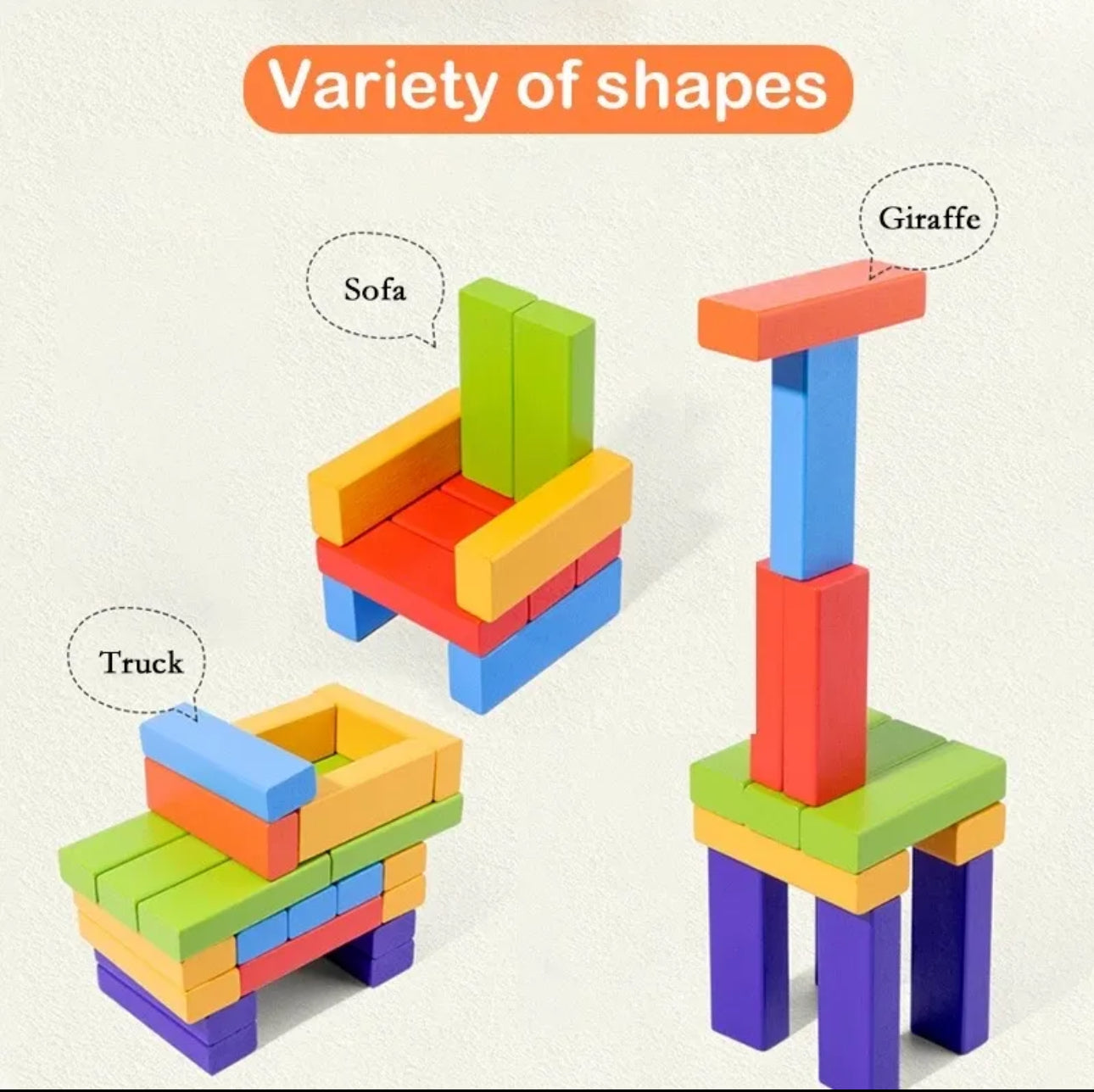 Janga Wooden Kids Game, Mini Jenga Blocks Timber Tower Tumbling Game, Traditional Stacking Blocks for Kids, Best Gift