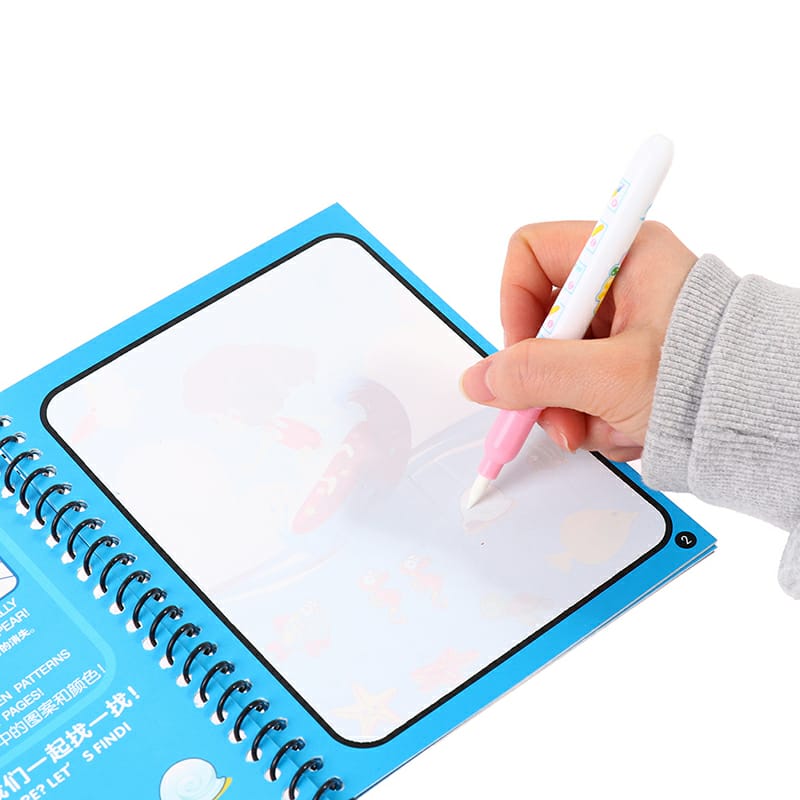 Magic Reusable Water Coloring Activity Book