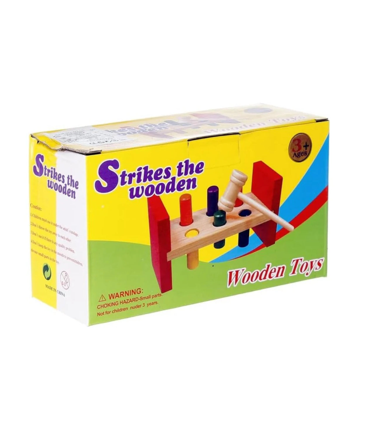 Wooden Strikes Intelligent Multicolor Hammer Piling Table