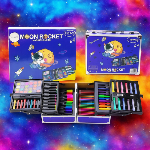 133 Pcs Premium Suitcase Color Set 6-Sides