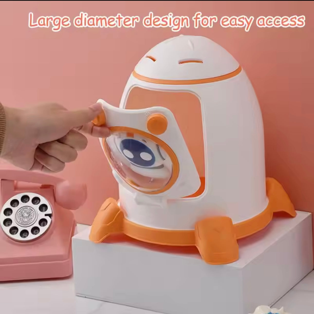 Rocket Japanese Piggy Bank Kids Creative Money Banking Toys Piggy Bank Money Saving Pot Coin Banks Coin Box With Lock