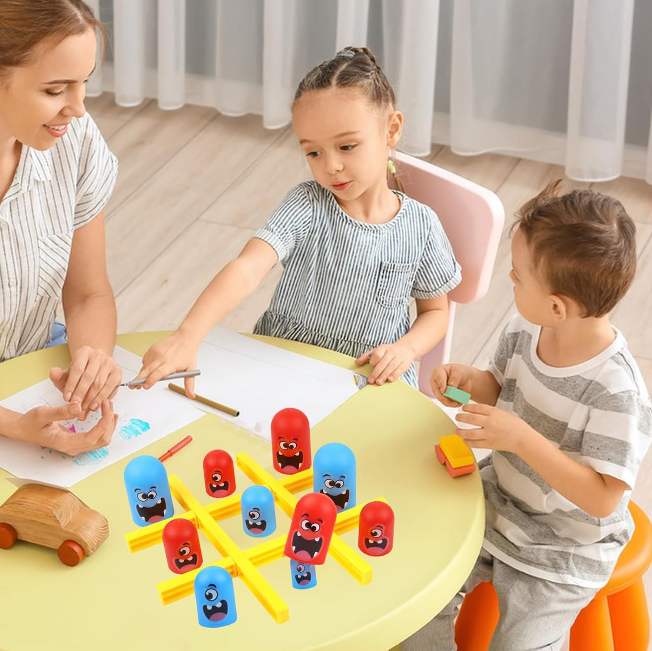 Emoji Tic-Tac-Toe Tache Board Game