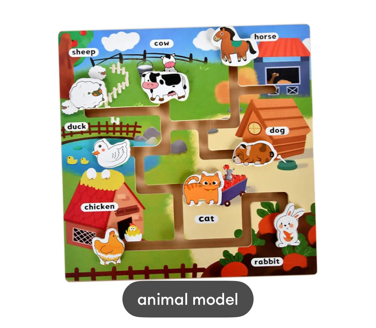 Wooden Maze Toys Fine Motor Planet Puzzle Toy for Preschool Boys Girls