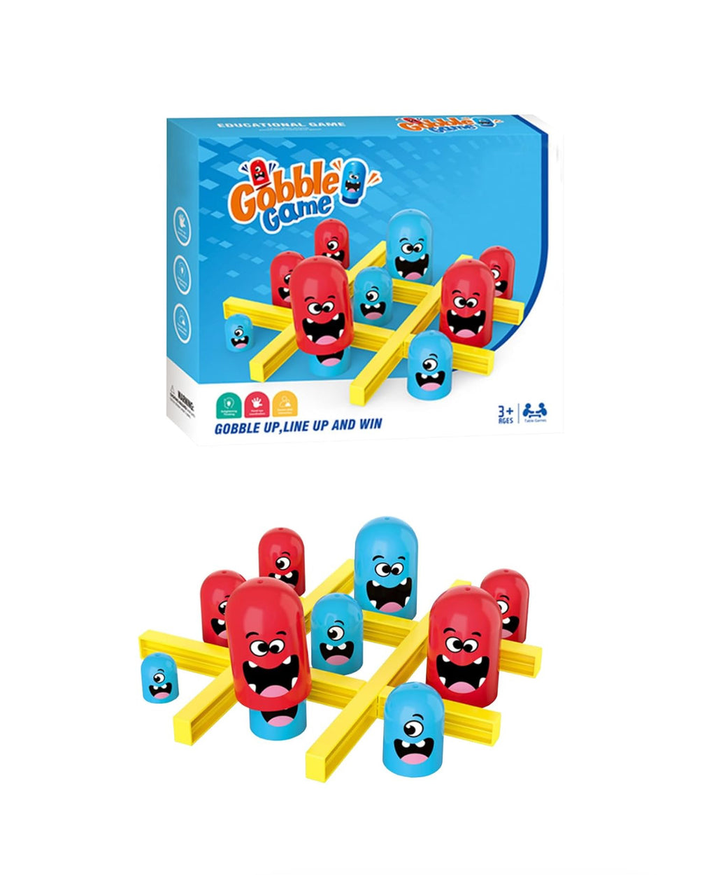 Emoji Tic-Tac-Toe Tache Board Game