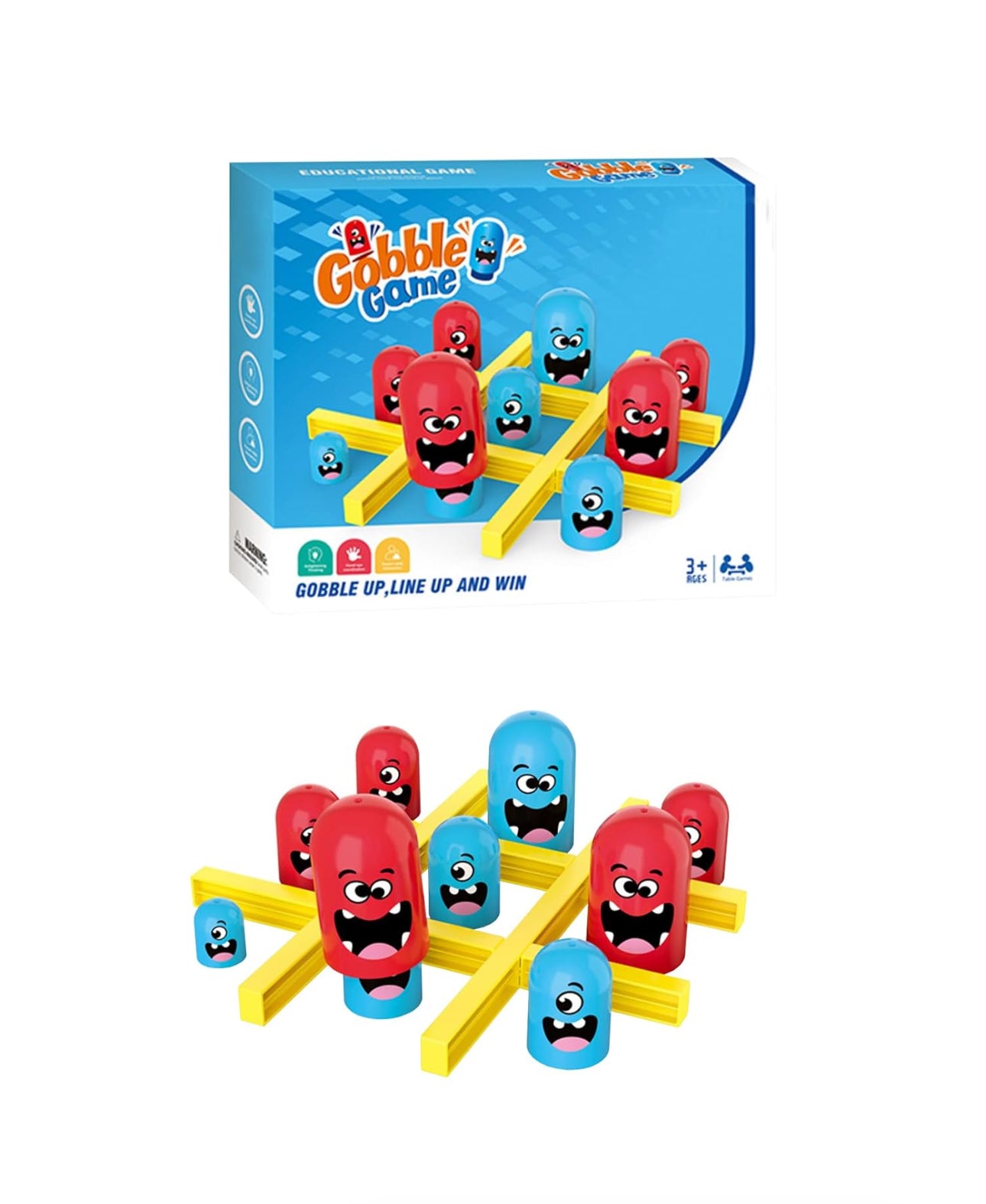Emoji Tic-Tac-Toe Tache Board Game